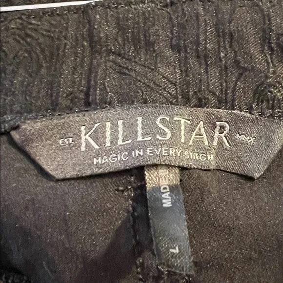 Killstar Black Embossed Fabric stretch jeans - Picture 5 of 10